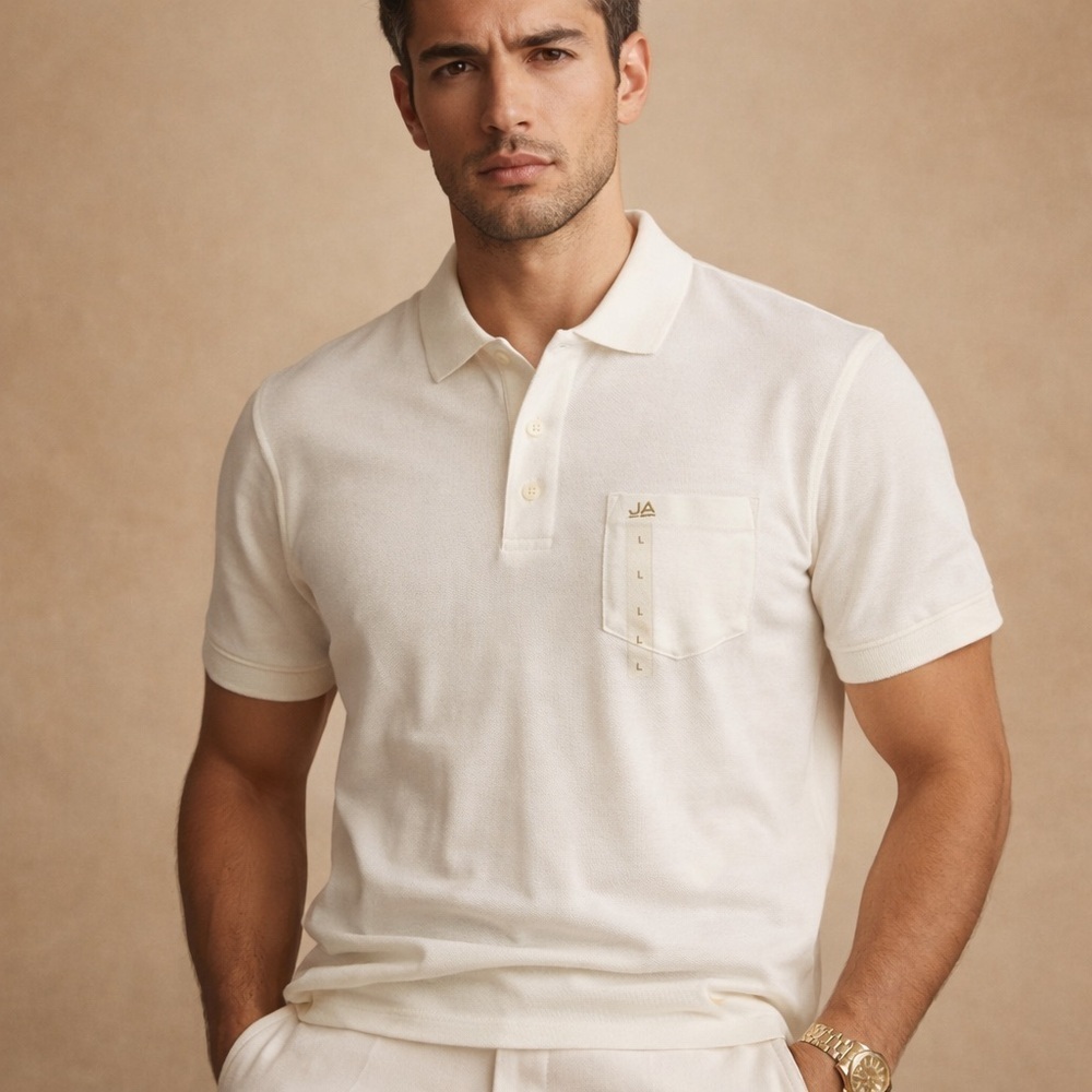 John Ashford Men's Ivory Polo Shirt